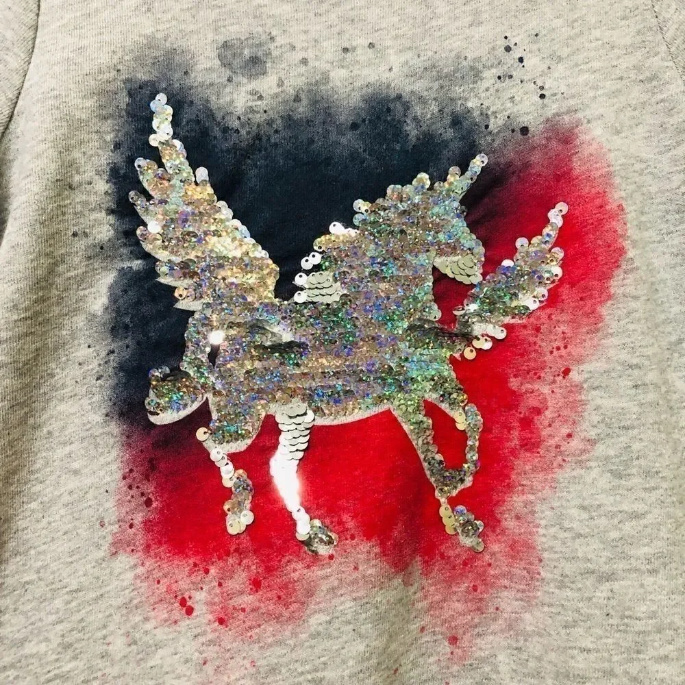 ‎Justice Unicorn Flip-sequin Dress
